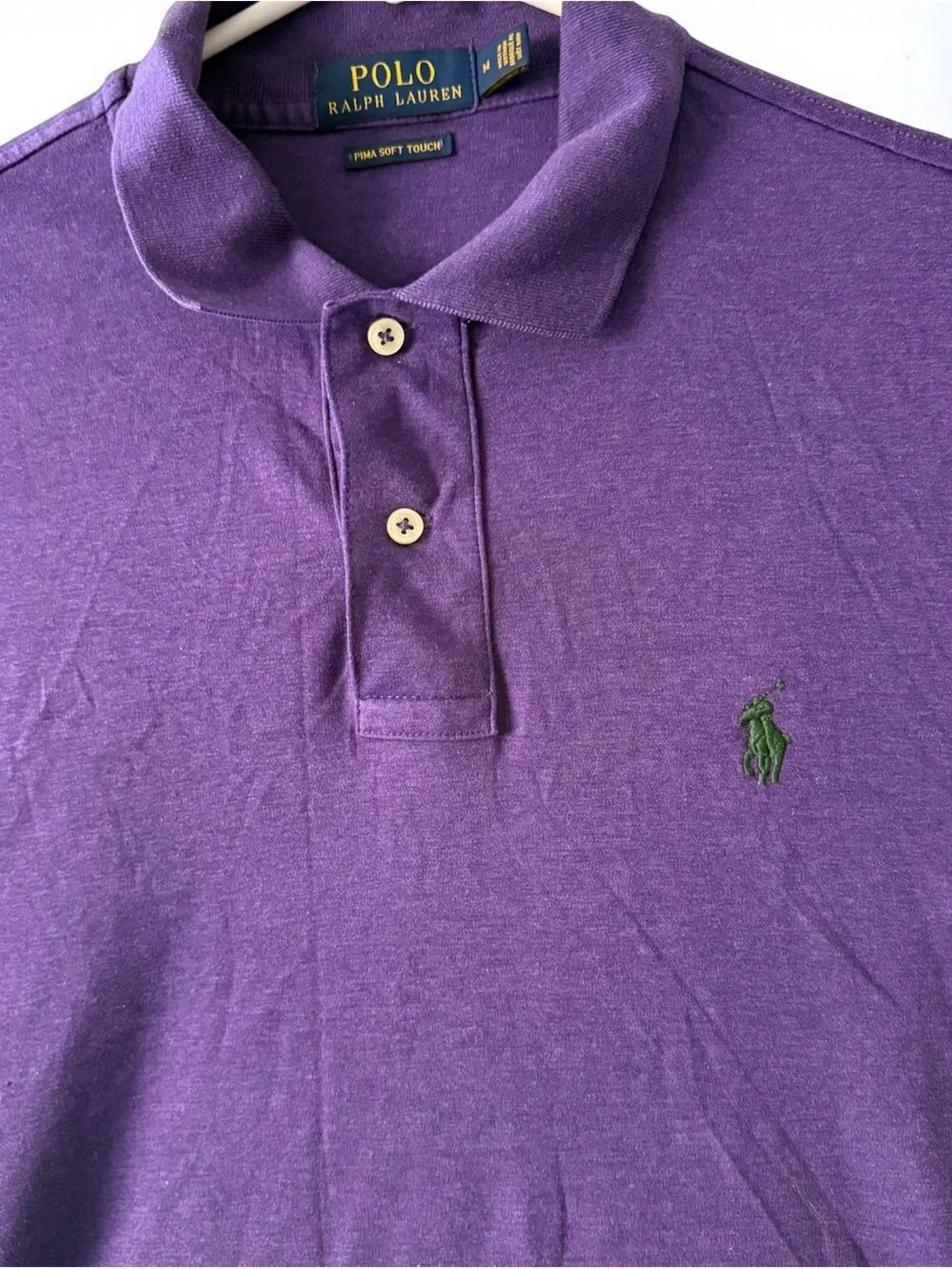 Polo by Ralph Lauren Purple Polo with Green Pony Logo